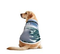 Niagara Fall Print Dog Vest, Soft Breathable Pet Shirt Clothes Sleeveless Fashion Apparel For Medium Large Breeds