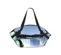 Niagara Fall Print Foldable Camping Bag Duffle Bag Waterproof Travel Bag Camping Mattress For Outdoor Park Beach