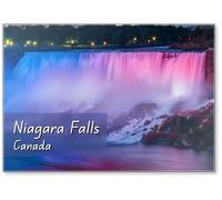 Niagara Falls, Canada - Colorful Light Shedding on The Niagara Falls Design 4, Fridge Magnet