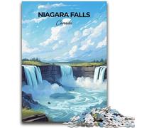Niagara Falls Canada Jigsaws 1000 Pieces for Adults, for Age 14+ Home Art Decor Family Games Christmas Birthday Gifts 1000pcs(50x75cm)