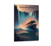 Niagara Falls Canada Vintage Travel Poster Artworks Canvas Room Aesthetic Wall Art Prints Home Modern Decor 12x18inch(30x45cm)