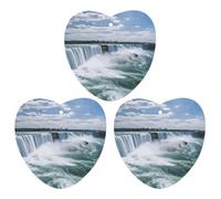 Niagara Falls Car Air Freshener Hanging Incense Chips 3 Pack Automotive Scented Hanging Sheets Love form for Car Home Auto Interior Decor