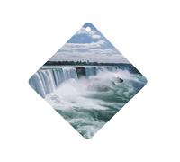 Niagara Falls Car Air Freshener Hanging, Long Lasting Scented Car Aromatherapy Tablets, Rhombus Fragrance Scented Cards for Vehicles, Bedroom, Wardrobe White-style