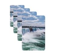 Niagara Falls Car Air Fresheners Cards Set of 4 Pieces Personalized Car Fresheners Gifts for Men Women Auto Aromatherapy Tablets Hanging Scented Cards for Wardrobe Bathroom