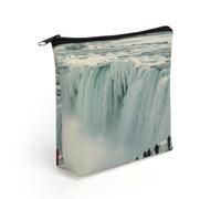 Niagara Falls Frozen in Winter Cosmetic Bag Make Up Bag Storage Bags