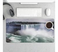 Niagara Falls Gaming Mouse Pad 12x24 Inch Desk Pad Protector Waterproof Non-Slip Rubber Base Keyboard Mat Extra Large Desktop Mat for Office Home Computer Laptop Table Accessory