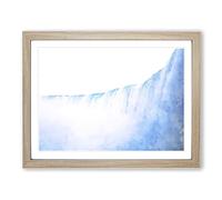 Niagara Falls In Canada Painting Modern Art Framed Print | A3 Oak Framed Wall Art | Ready to Hang | Modern Historical Picture | Living Room Bedroom Lounge Office