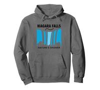 Niagara Falls: Nature's Shower Waterfall Adventure Pullover Hoodie, Adult Unisex, Asphalt Grey, Large