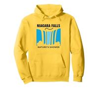 Niagara Falls: Nature's Shower Waterfall Adventure Pullover Hoodie, Adult Unisex, Lemon, XXL