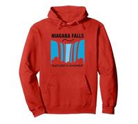 Niagara Falls: Nature's Shower Waterfall Adventure Pullover Hoodie, Adult Unisex, Red, XL