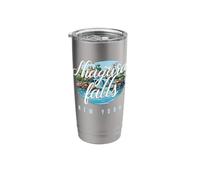 Niagara Falls New York NY Souvenir Scenic Waterfall Group Stainless Steel Insulated Tumbler