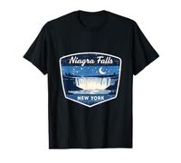 Niagara Falls New York Waterfall Travel Adventure Night Sky T-Shirt