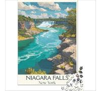 Niagara Falls, NY jigsaw puzzle 1000 | a festive family activity to enjoy together on christmas eve while waiting for the celebrations to enjoy at home50x75cm