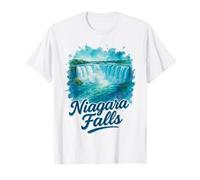 Niagara Falls Ontario Canada Landscape Watercolor Souvenir T-Shirt