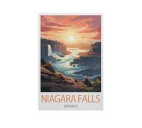 Niagara Falls Ontario，Puzzle 1000 Piece Jigsaw Puzzles for Adults, Classic Puzzle Difficult Puzzle for Kids Teenagers Educational Game Toys Gift for Home Travel（38x26cm）-AI99