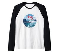 Niagara Falls, Ontario, Toronto & the Canadian Flag Raglan Baseball Tee