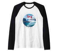 Niagara Falls, Ontario, Toronto & the Canadian Flag Raglan Baseball Tee