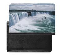 Niagara Falls Passport Holder Unisex-adult Waterproof Travel Passport Cover Wallet Card Case Documents Organizer Protector Holder