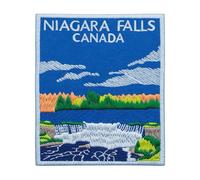 Niagara Falls Patch (3.5 Inch) Embroidered Iron-on/Sew-on Badge Travel Canada Souvenir Emblem Holiday Vacation Crest Backpack Gift Patches