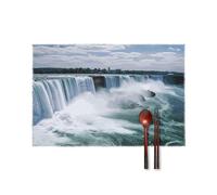 Niagara Falls Placemats Set of 4-12 X 18 Inch Washable Table Mats for Dining Table Heat Resistant Insulated Place Mats Non-Slip Placemats for Kitchen Party Decor