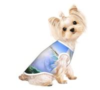 Niagara Falls print Dog Shirts for Small Dogs Stretchy T-Shirts Lightweight Tank Top Sleeveless Striped Vest