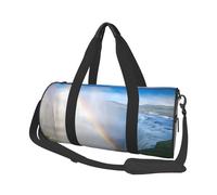 (Niagara Falls) Print Round Large Travel Bag - Multi-Compartment Organizer Lightweight for Trips & Sports