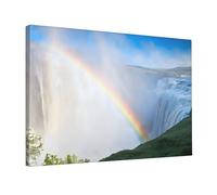 Niagara Falls -Print Unframed Wall Art 12X18 Inch, Canvas Print with Mounting Hooks, Modern Home Decor for Living Room, Bedroom & Office.