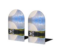 Niagara Falls Print Wood Book Ends, Wooden Bookends 1 Pair - Decorative Book Ends For Shelves - Sturdy Book Stop For Gift/Home/Office/School
