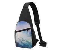 Niagara Falls Printed Chest Bag Sling Bag for Men Women, Outdoor Crossbody Fanny Packs Hiking Chest Packs Sport Daypacks