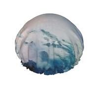 Niagara Falls Printed Double Layer Lined Shower Cap,Shower Caps For Women Reusable