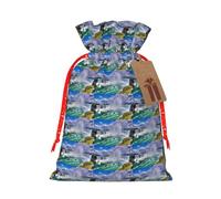 Niagara Falls Printing 1 Pc Christmas Bag With Drawstring For All Adults To Give Presents Halloween