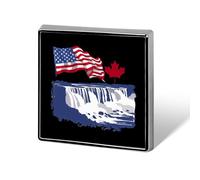Niagara Falls Scene America Canada Flags Funny Lapel Tie Pin Buttons Brooch Badge Pin Clothes Hat Accessories for Men Women