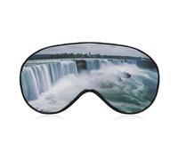 Niagara Falls Sleep Mask, Ultra Soft Eye Mask for Sleeping with Adjustable Strap, Comfortable Lightweight Blindfold Eyeshade, Total Blackout Eye Cover for Night Sleep Travel Office Nap