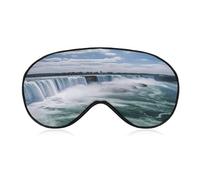 Niagara Falls Sleeping Mask Sleep Mask for Side Sleeper Relaxing Zero Pressure Night Blindfold Light Block-Out Eye Mask for Sleep with Easy Adjustable Strap