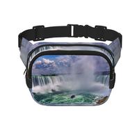 Niagara Falls Square Double-Layer Waist Bag Chest Bag Crossbody Bag Running Travel Hiking Waist Bag