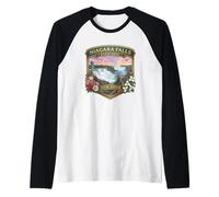 Niagara Falls State Park New York Novelty Souvenirs Raglan Baseball Tee