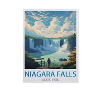 Niagara Falls State Park New York,Retro Metal Tin Sign/Plaque for Kitchen Lounge Garden Garage Pub Wall/Door(30x40cm)12x16 inch-CM7