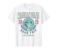 Niagara Falls Vacation Souvenir 2025 Waterfall Coordinates T-Shirt