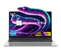 NIAKUN 16 Inch Laptop Computer 2025, Gaming Laptop, 16GB RAM 512GB SSD, N100 Processor, UHD Graphics 750 MHz, FHD 1920 * 1200, 180° Open, Backlit Keyboard, Windows 11 Pro, Fingerprint Unlock, Student