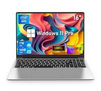 NIAKUN Laptop Computer, Gaming Laptops 2025, 16 Inch Lap Top PC Win 11 Pro, 16GB RAM 1TB SSD, N95 Processor(up to 3.4GHz), Backlit Keyboard, for Business and Students