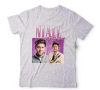 Niall Horan Appreciation Unisex T-Shirt | Funny Homage Throwback Tee - S Grey