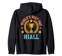 Niall World's Best Dad Fathers Day Birthday Zip Hoodie
