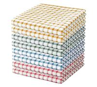 Nialnant 8 Pack Kitchen Dish Rags,100% Cotton Soft Absorbent Quick Drying Dish Cloths for Kitchen,Washing Dishes,Cleaning rags-11 x 11In