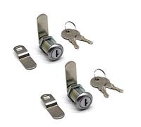 NIANNIAN 2Pcs Tool Box Locks 1-1/8 inches Cabinet Cam Lock for Truck Pickup Tool Box Vending Machine Drawer Tool Box Mailbox ATM Locks Replacement