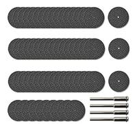 NIANNIAN 60Pcs Rotary Tool Cut Off Wheel 1-1/4 inch Reinforced Fiberglass Diamond Medium Grit Wheels for Die Grinder