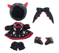 niannyyhouse 1/12 BJD OB11 Doll Clothes Dark Devil Outfit Doll Dressup