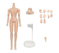 niannyyhouse 1/8 BJD Doll Customized Body, Ball Jointed Dolls, Movable Joints Collectible Models, Female Male, No Head (Normal White, 1/8 BJD Male)