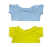 niannyyhouse 10cm 15cm 20cm Plush Doll Clothes T-shirt Multi-color Bottoming Shirts Stuffed Toy Dress Up (a3, 20cm)