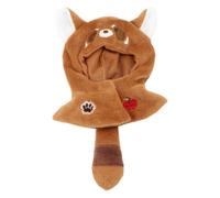 niannyyhouse 10cm-15cm Plush Doll Clothes Animal Print Cape Compatible with 17cm Labubu Doll (Brown)