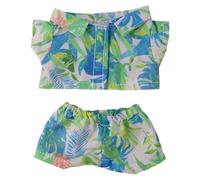 niannyyhouse 10cm-15cm Plush Doll Clothes Shirt Pants Swimsuit Set Compatible with 17cm Labubu Doll (Green)